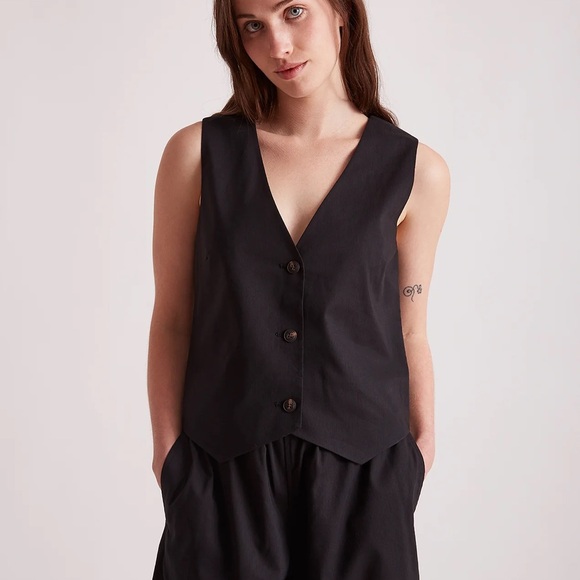 Saturdays New York City Black Vest - Picture 1 of 5
